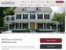 Tablet Screenshot of colblackintoninn.com